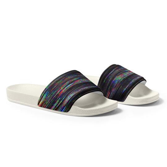 Glitchwear Men's Slides, AI Signature Style AI-Designed 40, view 6