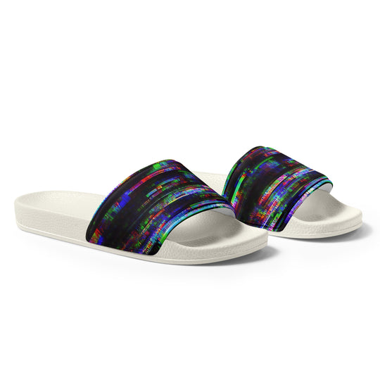 Glitchwear Men's Slides, AI Signature Style AI-Designed 45, view 6