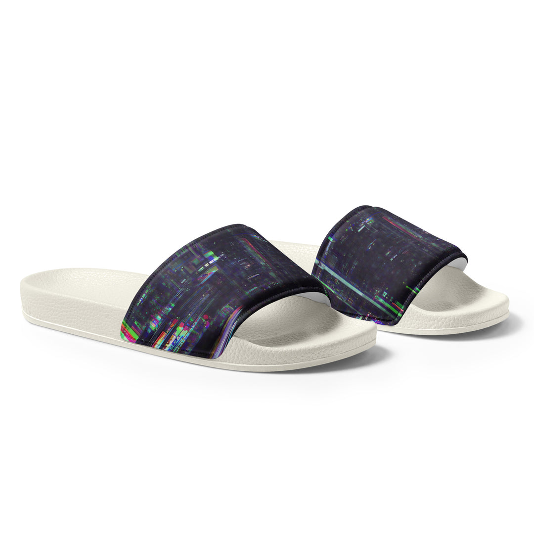 Glitchwear Men's Slides, AI Signature Style AI-Designed 25, view 6