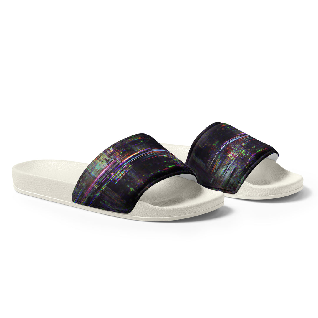 Glitchwear Men's Slides, AI Signature Style AI-Designed 27, view 6