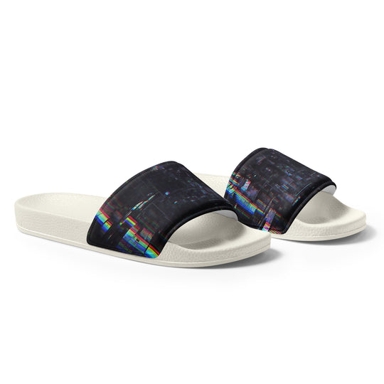 Glitchwear Men's Slides, AI Signature Style AI-Designed 26, view 6