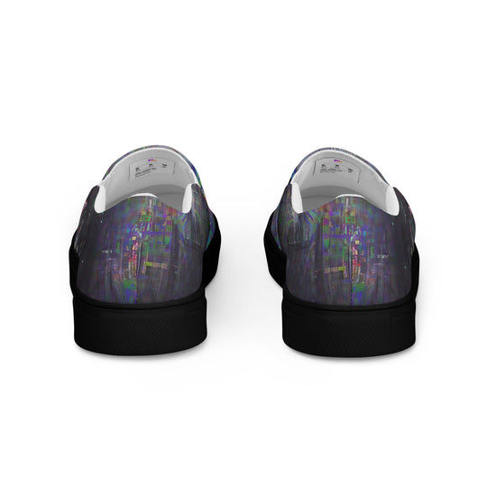Glitchwear Men's Slip-On Canvas Shoes 4, view 7