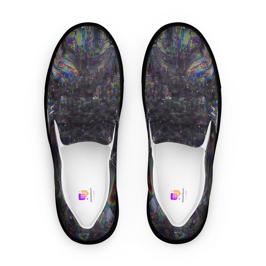 Glitchwear Men's Slip-On Canvas Shoes 16, main view