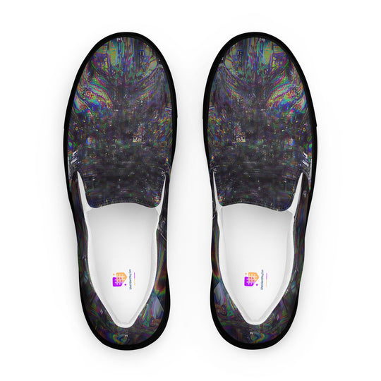 Glitchwear Men's Slip-On Canvas Shoes 16, main view