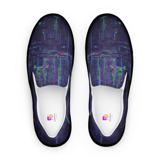 Glitchwear Men's Slip-On Canvas Shoes 32, main view