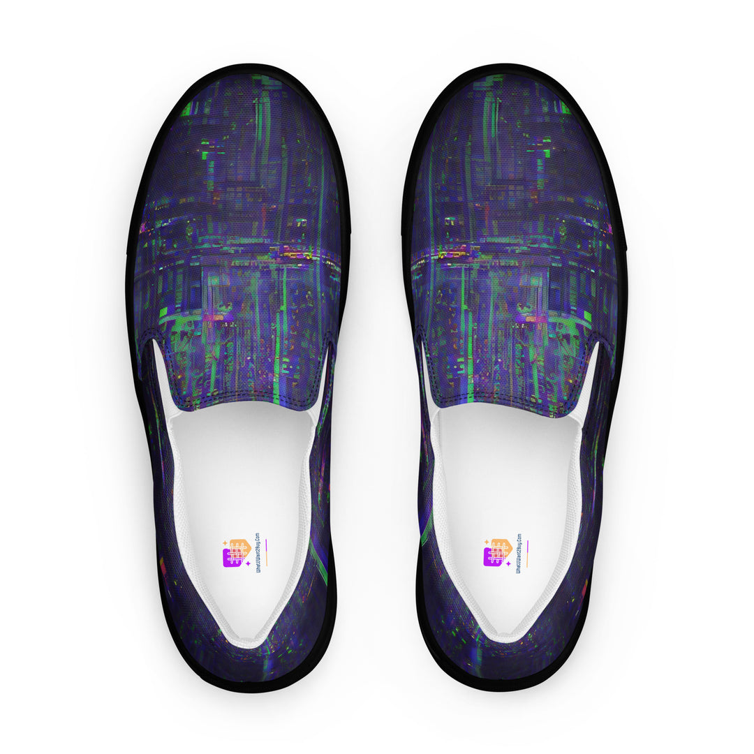 Glitchwear Men's Slip-On Canvas Shoes 32, main view