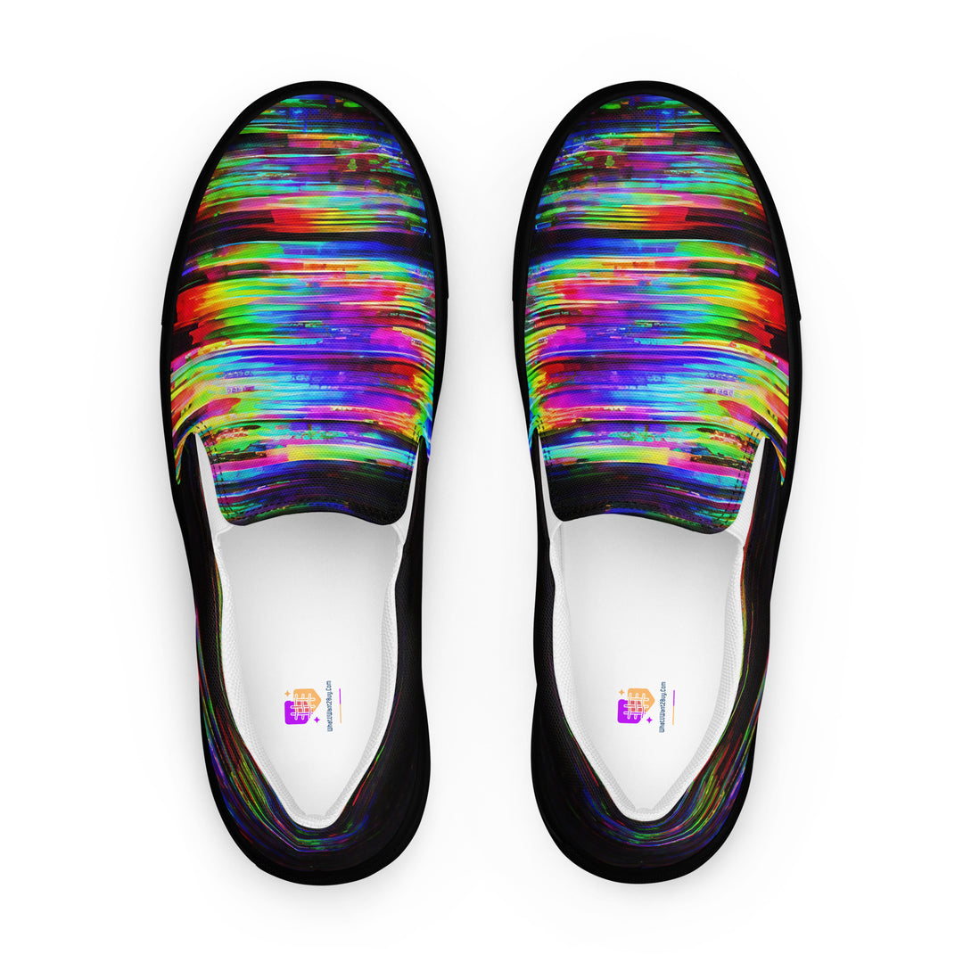 Glitchwear Men's Slip-On Canvas Shoes 41, main view