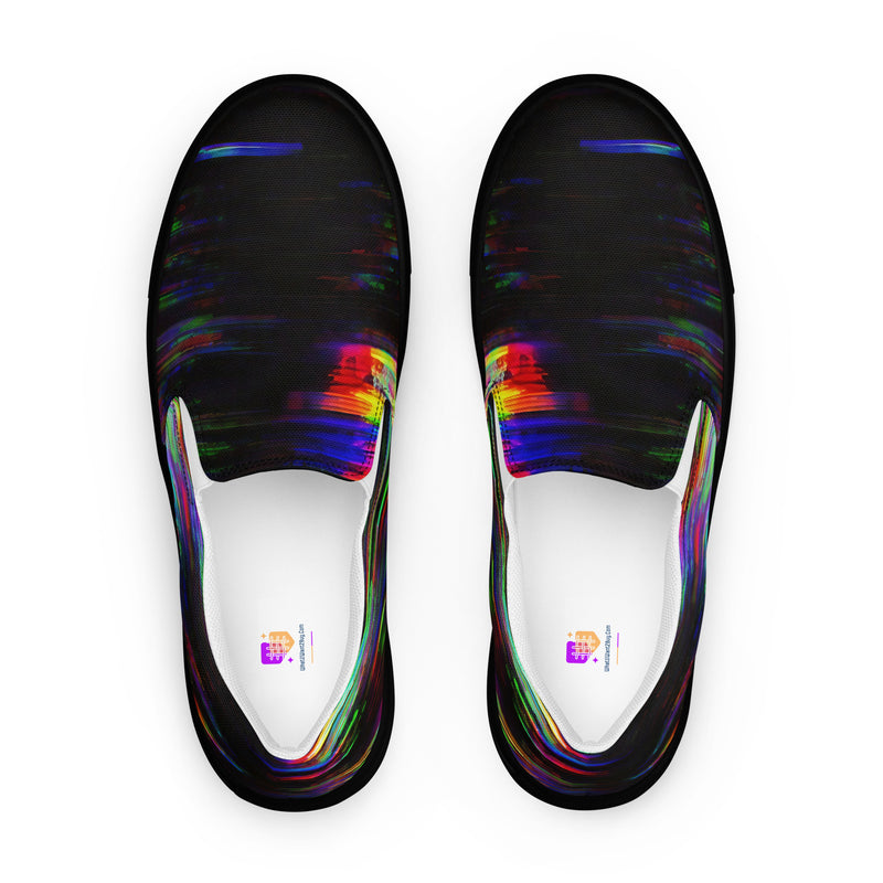 Glitchwear Men's Slip-On Canvas Shoes 43, main view