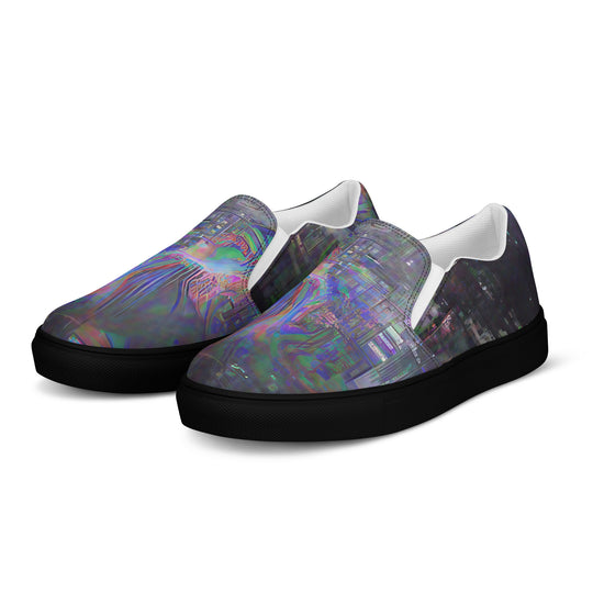 Glitchwear Men's Slip-On Canvas Shoes 4, view 3