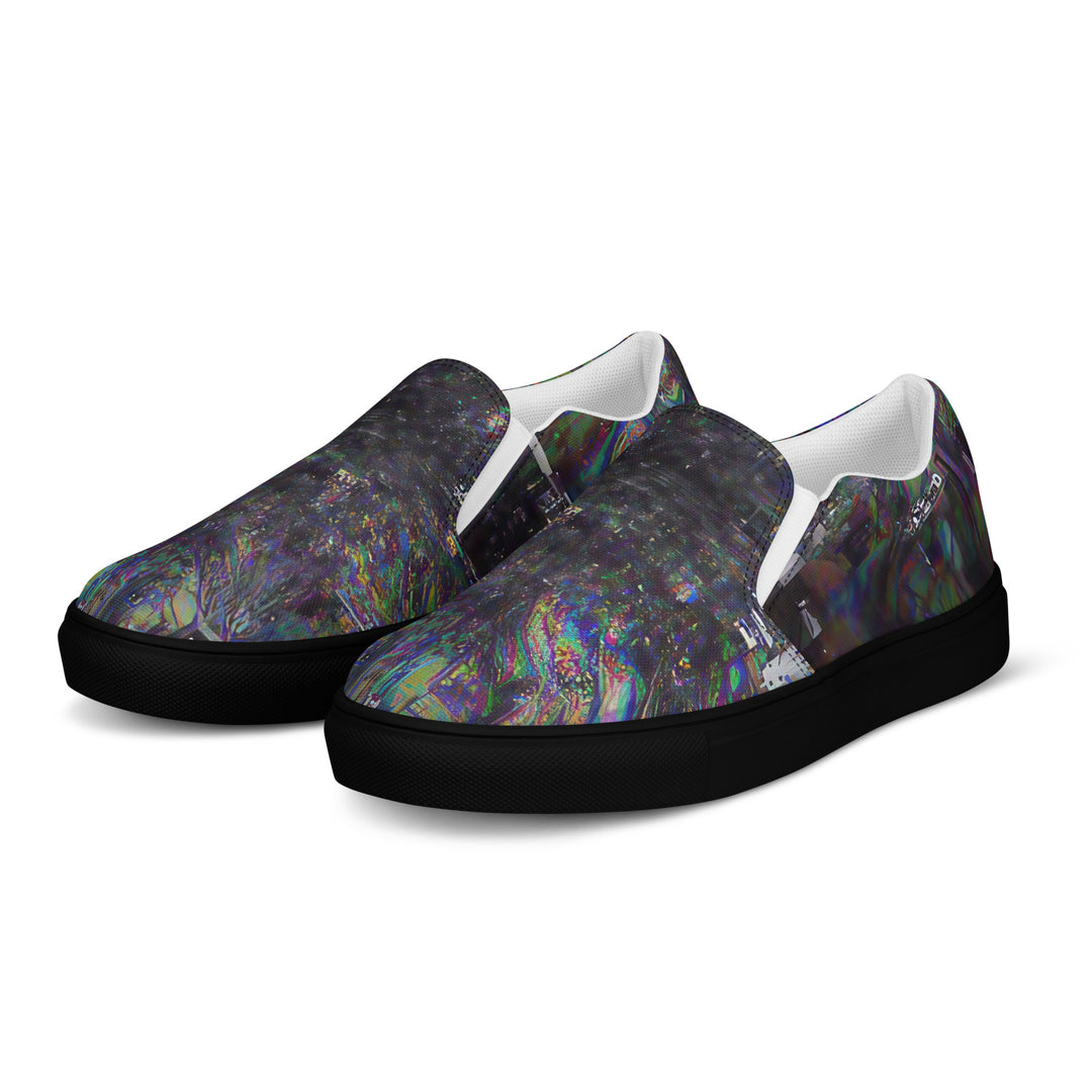 Glitchwear Men's Slip-On Canvas Shoes 16, view 3