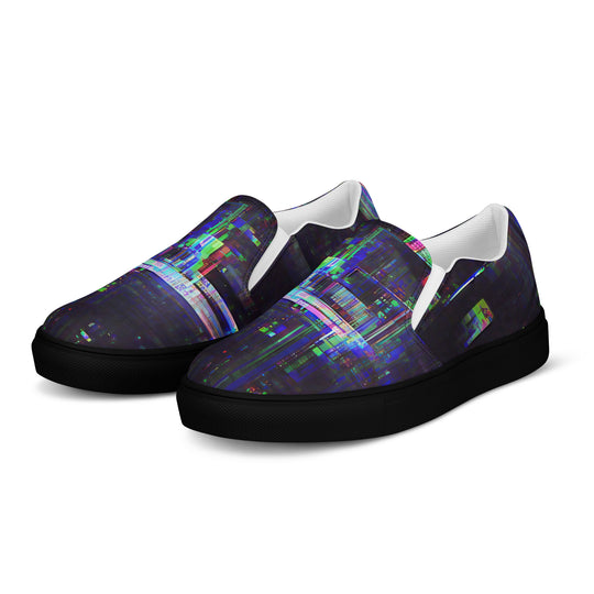 Glitchwear Men's Slip-On Canvas Shoes 21, view 3