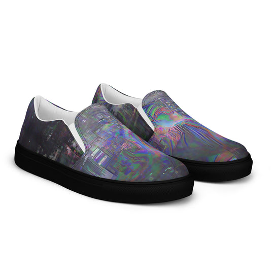 Glitchwear Men's Slip-On Canvas Shoes 4, view 5