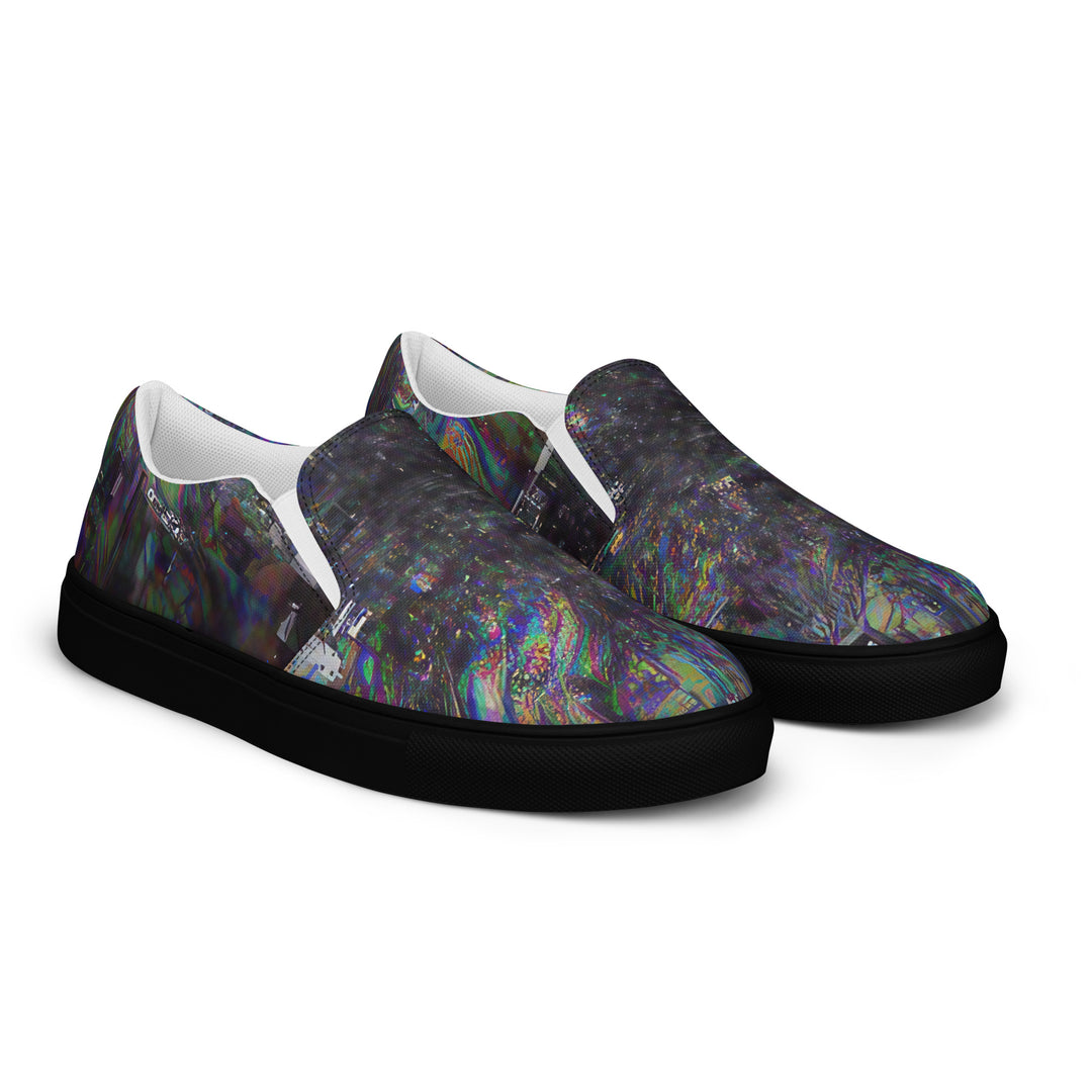 Glitchwear Men's Slip-On Canvas Shoes 16, view 5