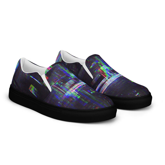 Glitchwear Men's Slip-On Canvas Shoes 21, view 5