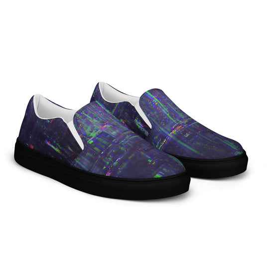 Glitchwear Men's Slip-On Canvas Shoes 32, view 5