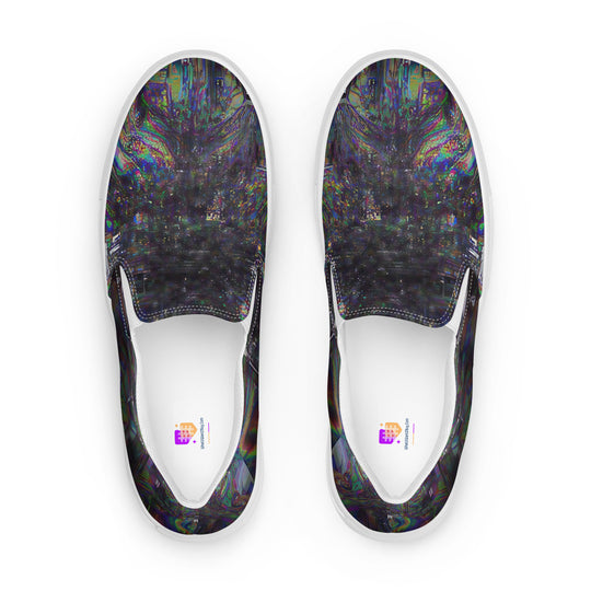 Glitchwear Men's Slip-On Canvas Shoes 16, view 2