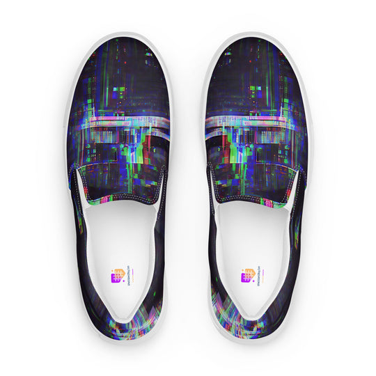 Glitchwear Men's Slip-On Canvas Shoes 21, view 2