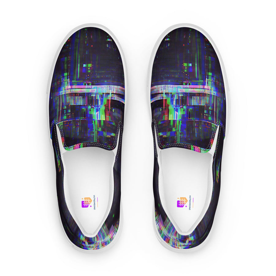 Glitchwear Men's Slip-On Canvas Shoes 21, view 2