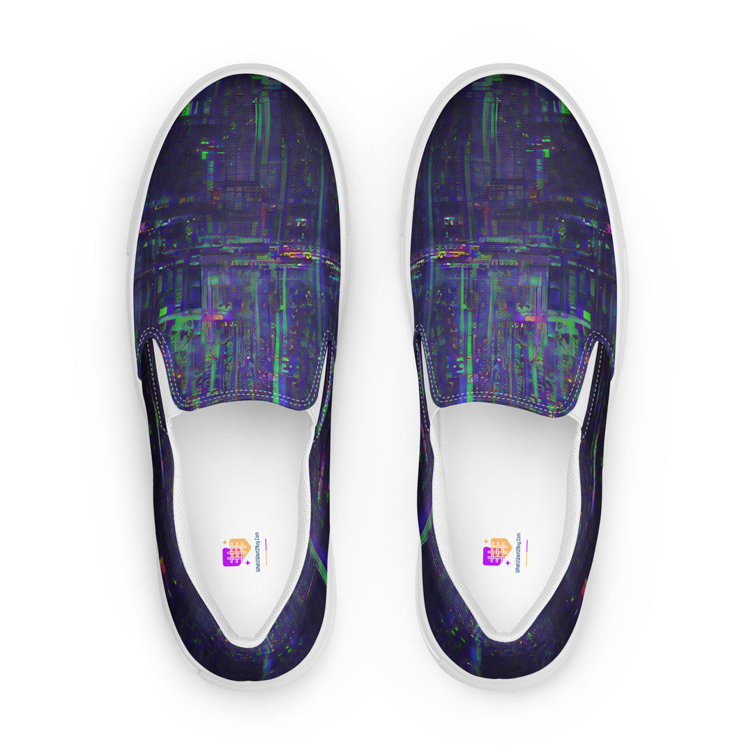 Glitchwear Men's Slip-On Canvas Shoes 32, view 2