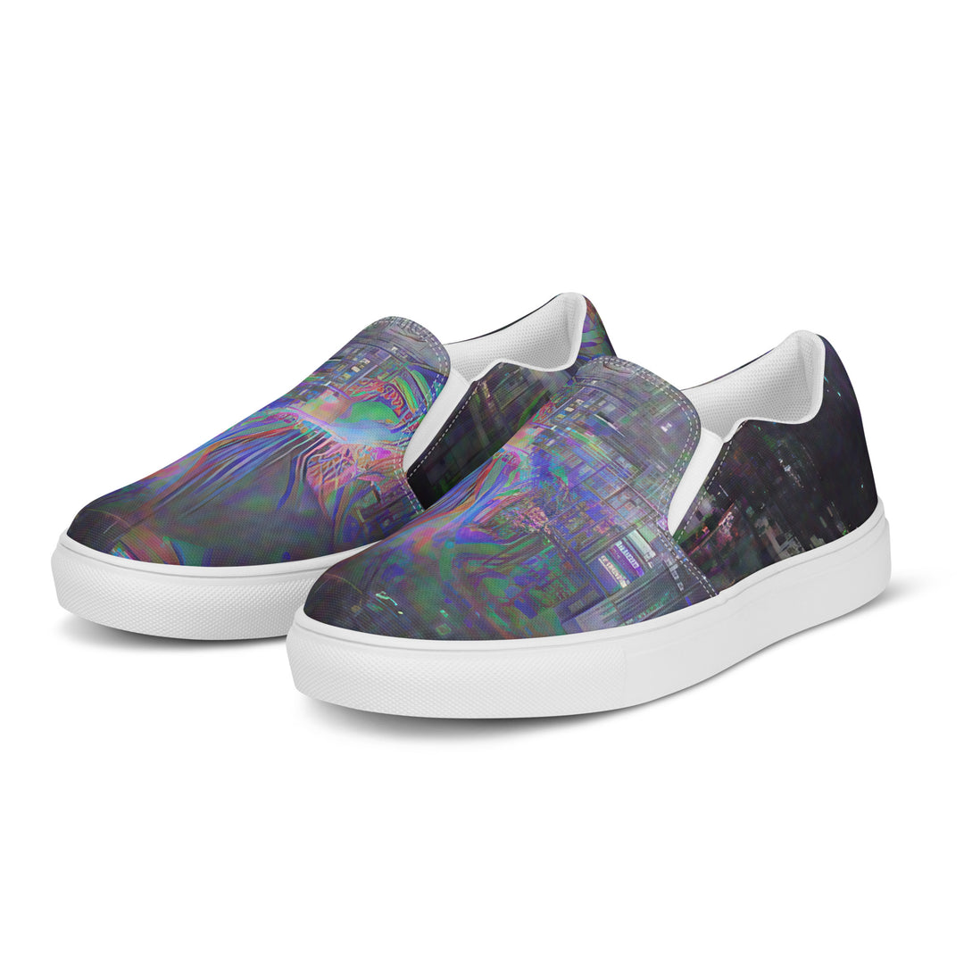 Glitchwear Men's Slip-On Canvas Shoes 4, view 4
