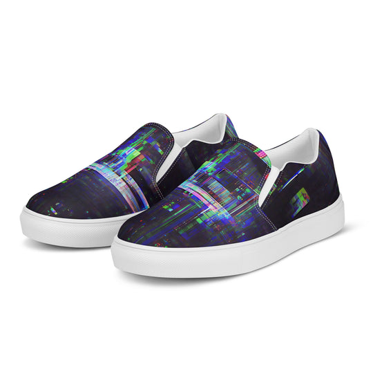 Glitchwear Men's Slip-On Canvas Shoes 21, view 4
