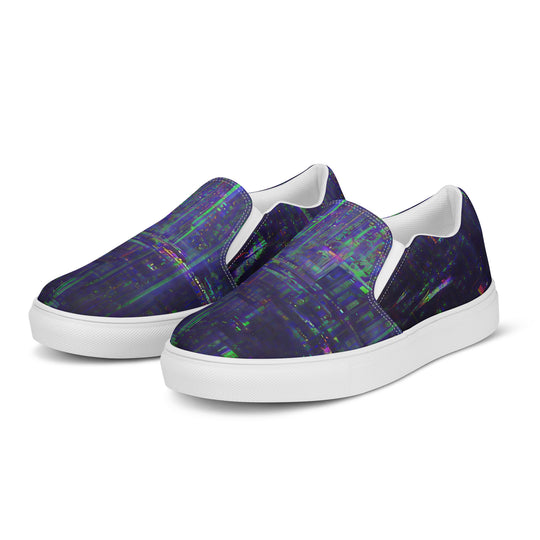 Glitchwear Men's Slip-On Canvas Shoes 32, view 4