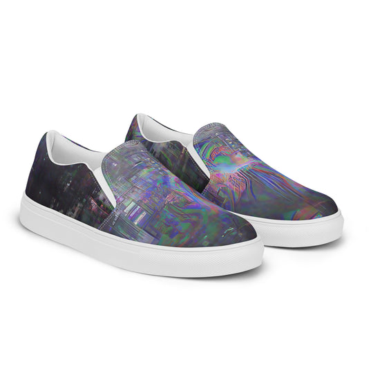 Glitchwear Men's Slip-On Canvas Shoes 4, view 6