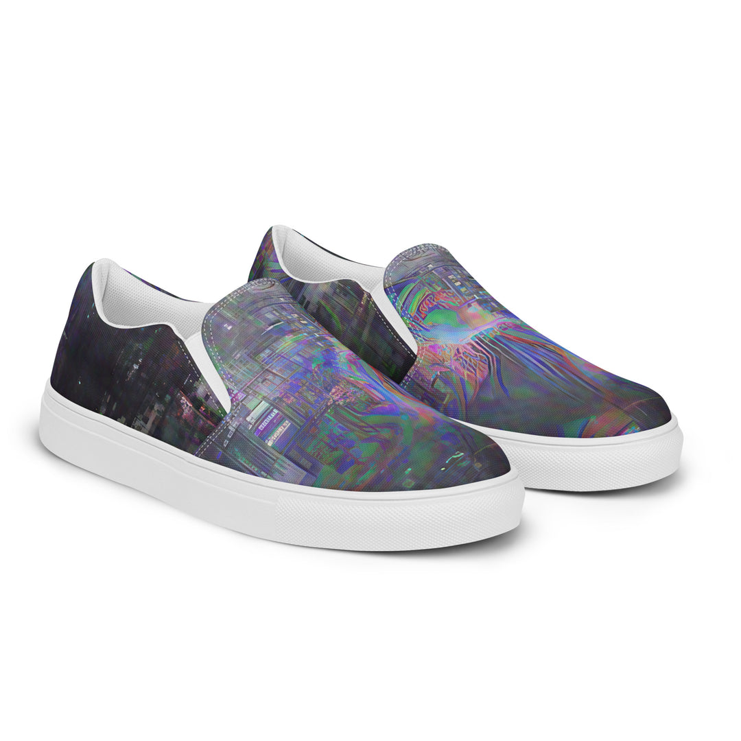 Glitchwear Men's Slip-On Canvas Shoes 4, view 6