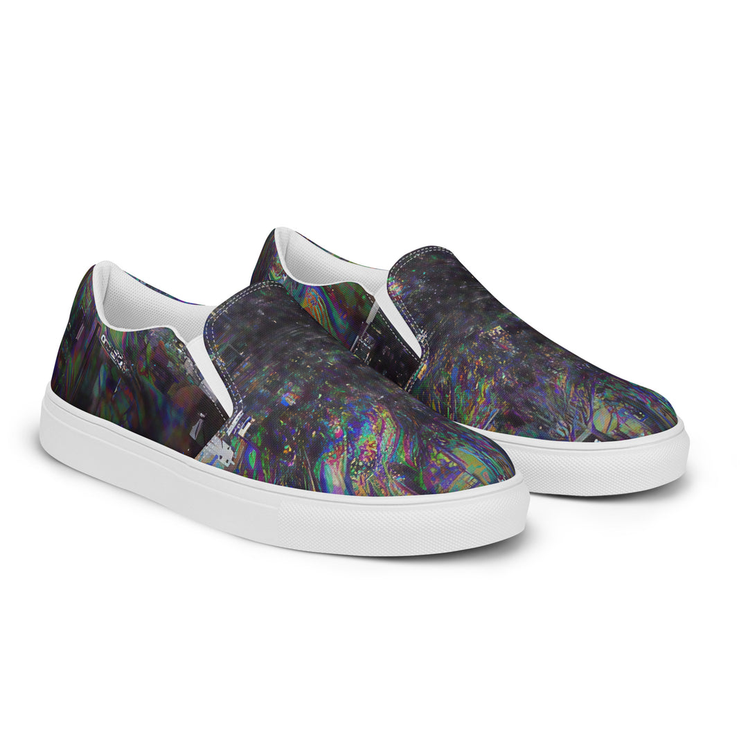 Glitchwear Men's Slip-On Canvas Shoes 16, view 6