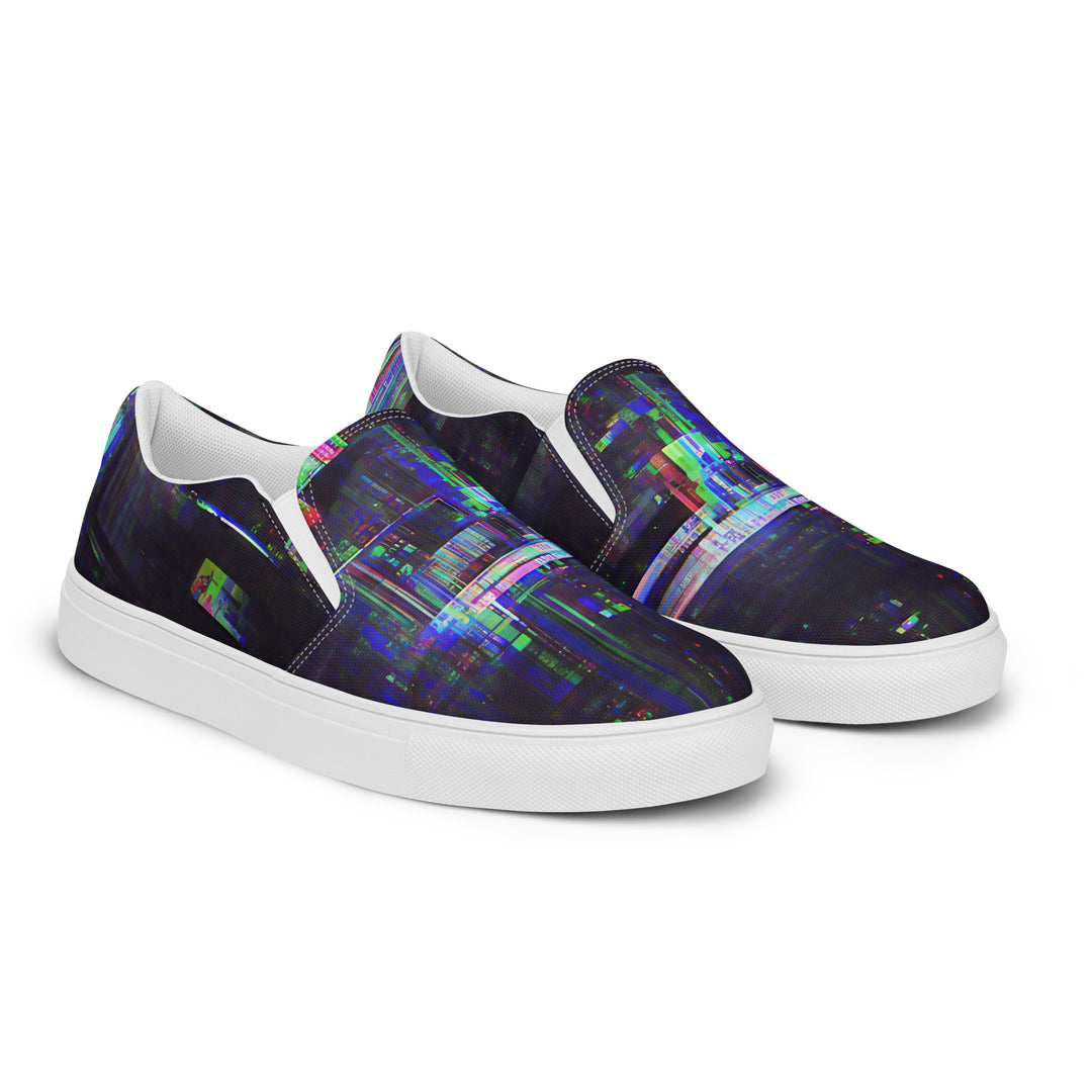Glitchwear Men's Slip-On Canvas Shoes 21, view 6