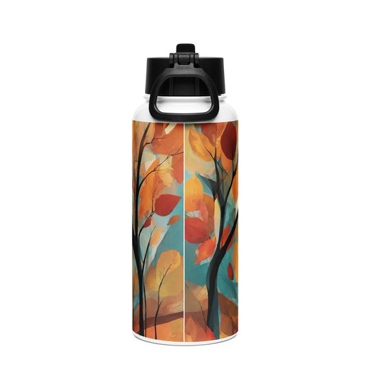 Stainless steel water bottle with a straw lid - WhatUWant2Buy