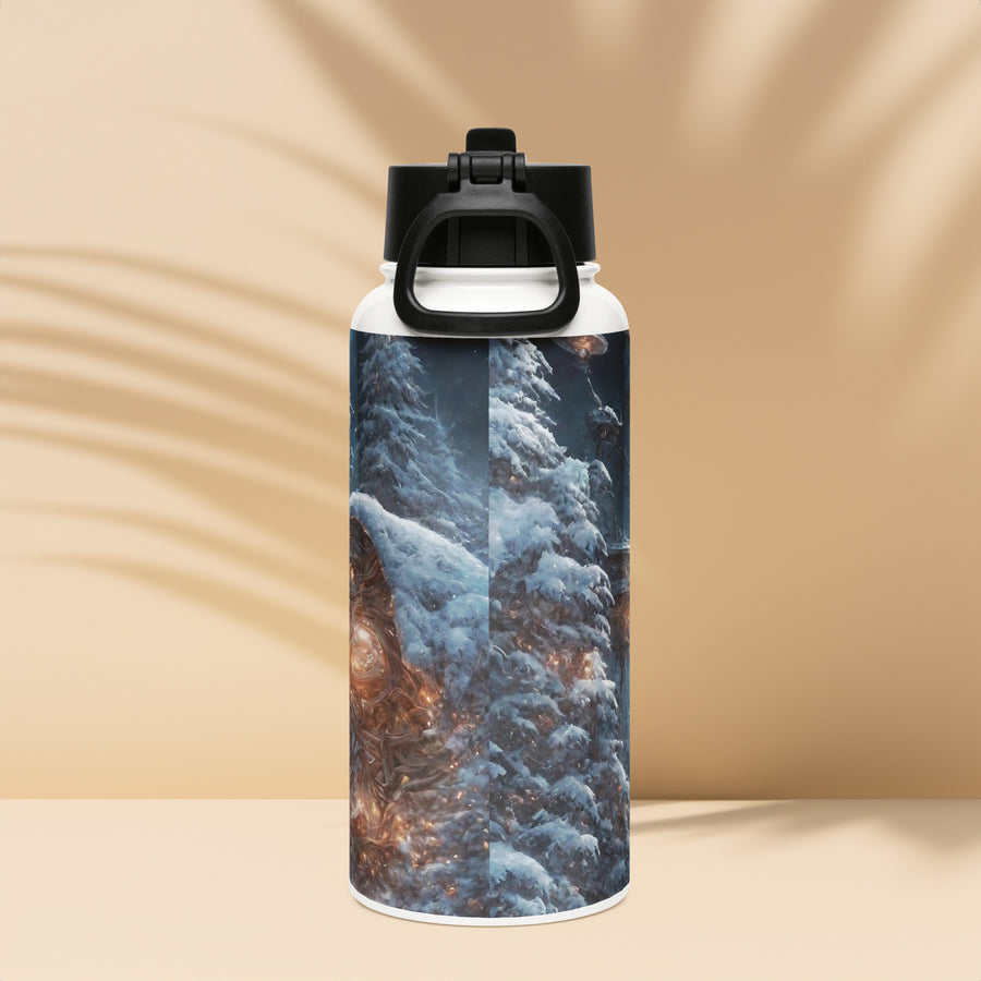 Stainless steel water bottle with a straw lid - WhatUWant2Buy