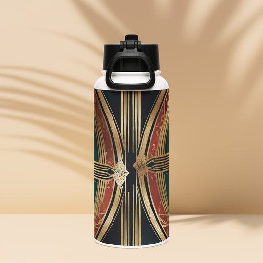 Stainless steel water bottle with a straw lid - WhatUWant2Buy