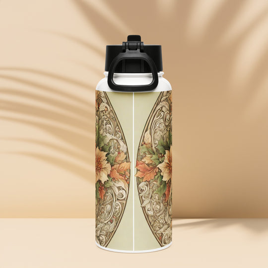 Stainless steel water bottle with a straw lid - WhatUWant2Buy