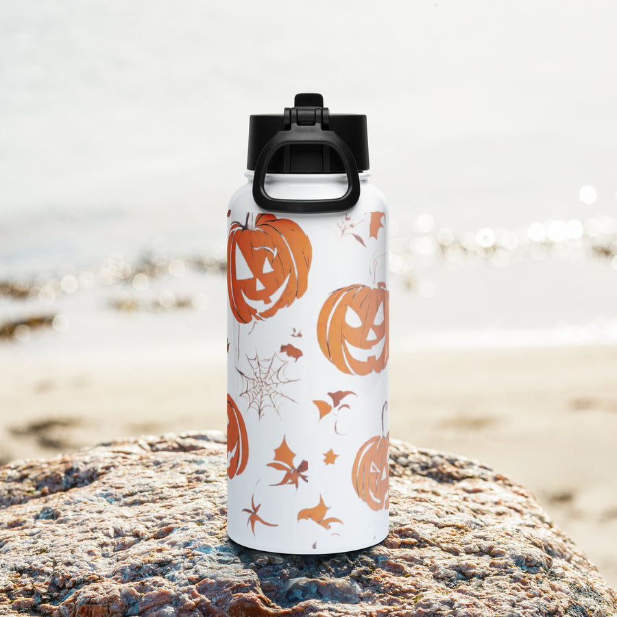 Stainless steel water bottle with a straw lid - WhatUWant2Buy