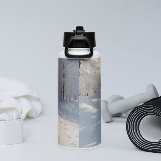 Stainless steel water bottle with a straw lid - WhatUWant2Buy