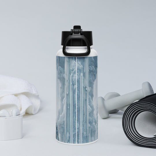 Stainless steel water bottle with a straw lid - WhatUWant2Buy