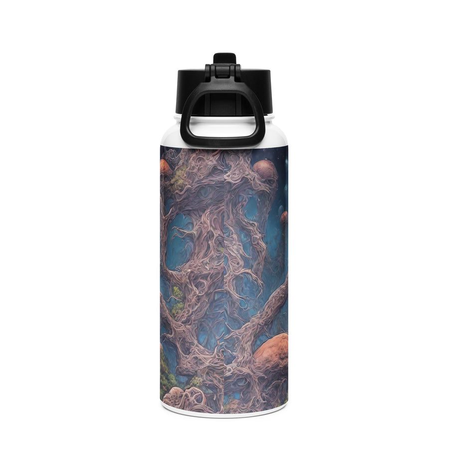 Stainless steel water bottle with a straw lid - WhatUWant2Buy