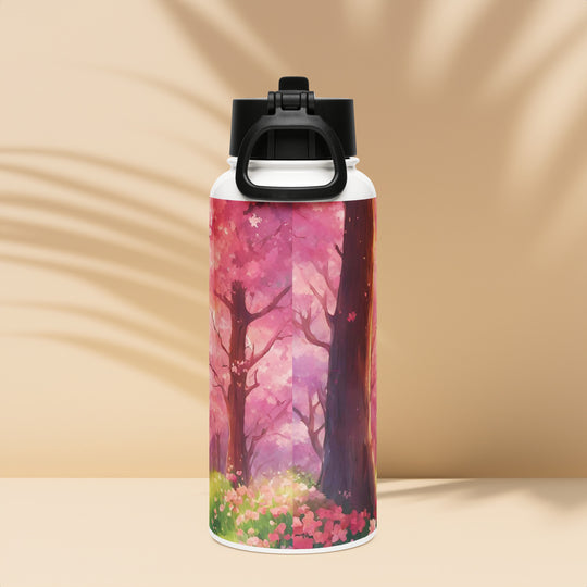 Stainless steel water bottle with a straw lid - WhatUWant2Buy