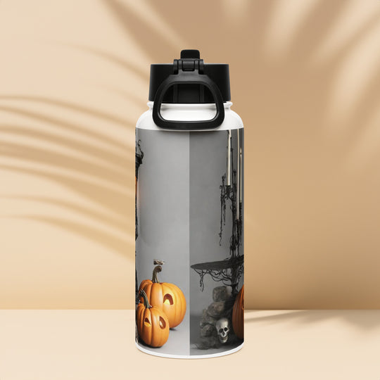 Stainless steel water bottle with a straw lid - WhatUWant2Buy