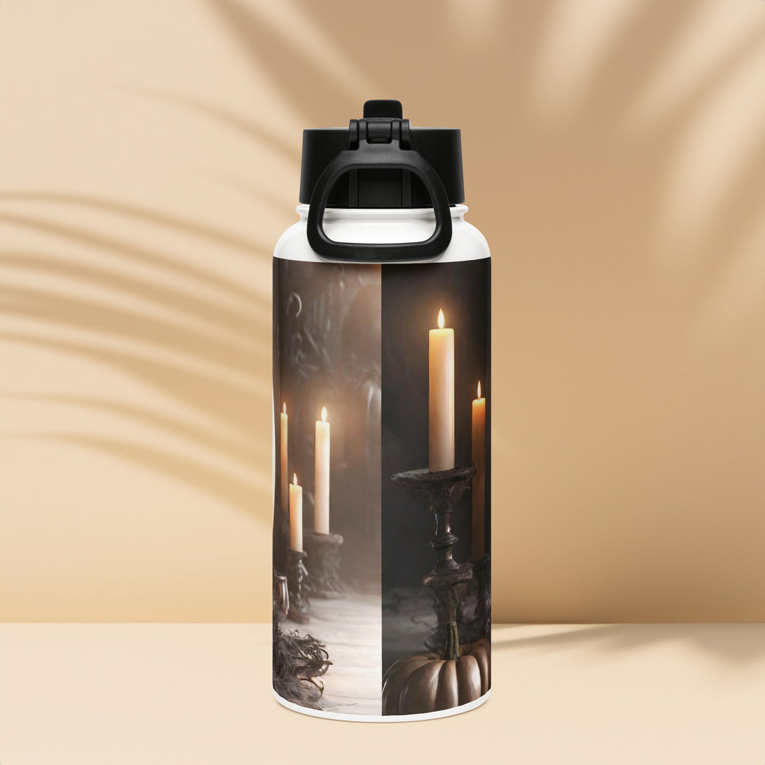 Stainless steel water bottle with a straw lid - WhatUWant2Buy