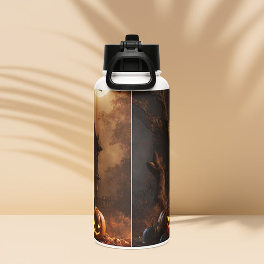 Stainless steel water bottle with a straw lid - WhatUWant2Buy