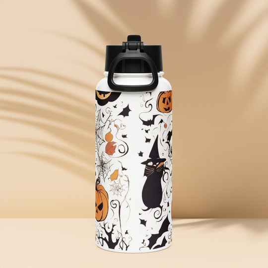 Stainless steel water bottle with a straw lid - WhatUWant2Buy