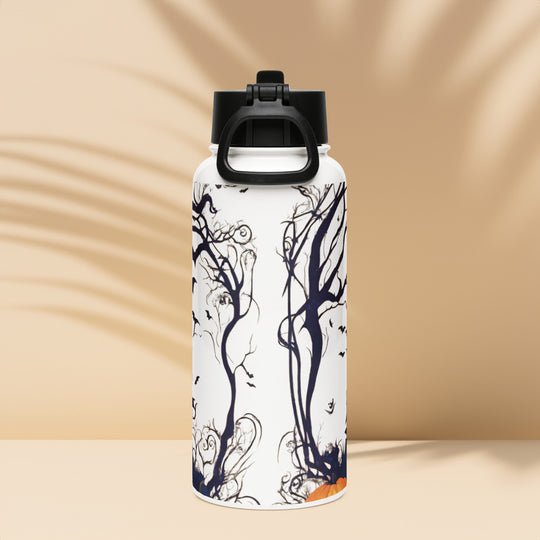 Stainless steel water bottle with a straw lid - WhatUWant2Buy