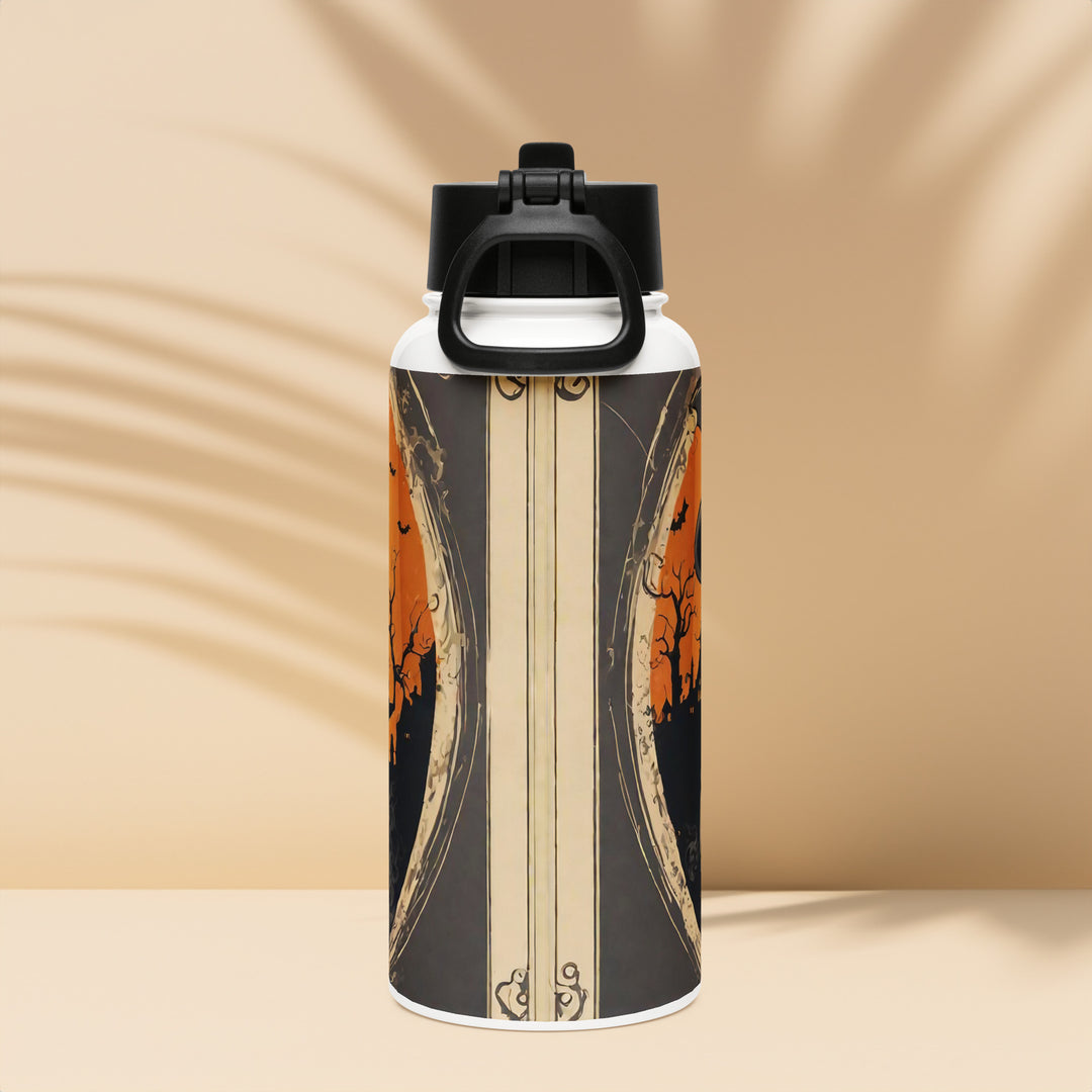Stainless steel water bottle with a straw lid - WhatUWant2Buy