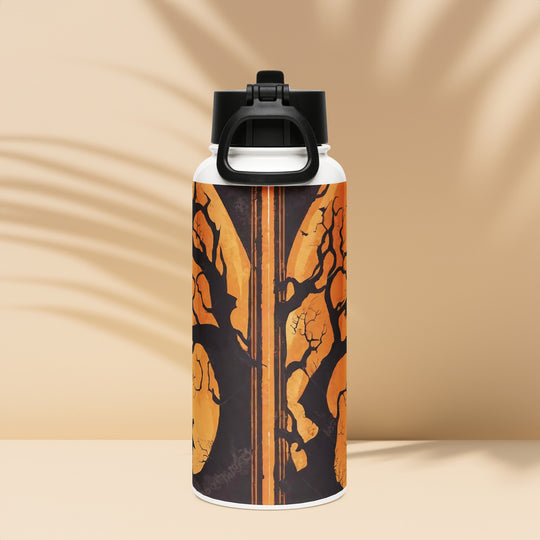 Stainless steel water bottle with a straw lid - WhatUWant2Buy
