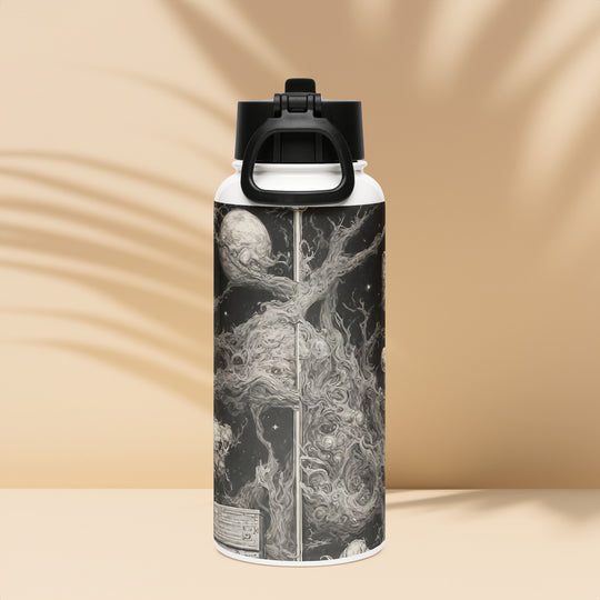 Stainless steel water bottle with a straw lid - WhatUWant2Buy