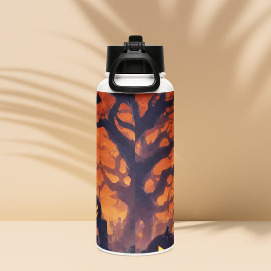 Stainless steel water bottle with a straw lid - WhatUWant2Buy