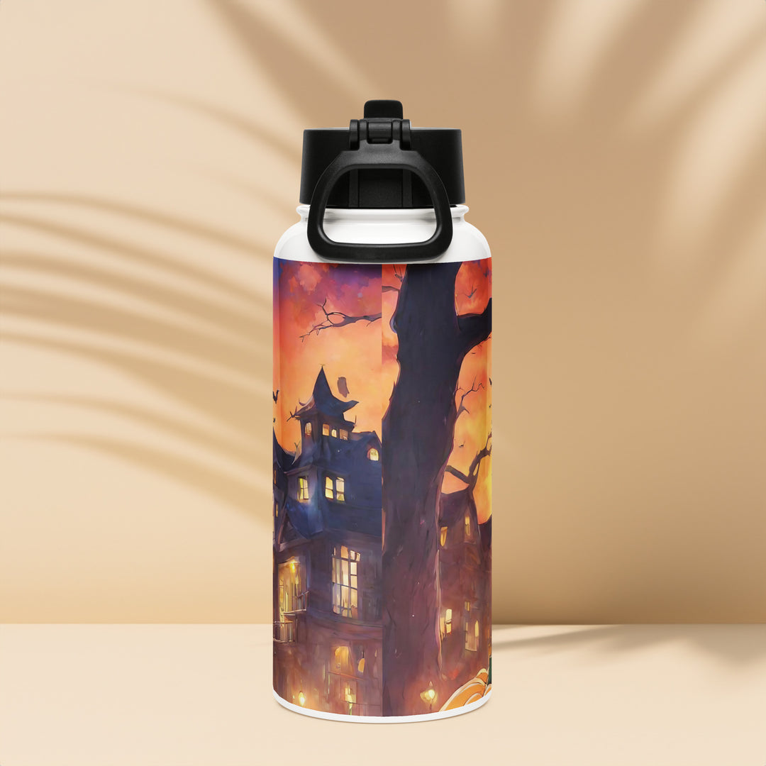 Stainless steel water bottle with a straw lid - WhatUWant2Buy