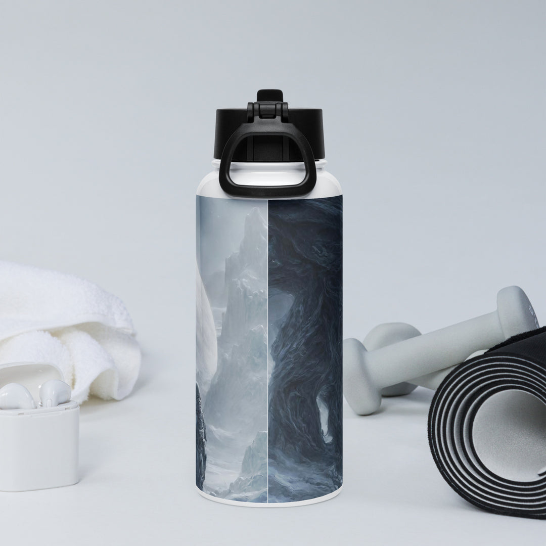 Stainless steel water bottle with a straw lid - WhatUWant2Buy